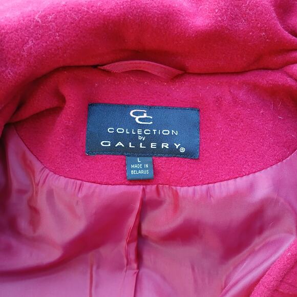 Collection by Gallery Little Red Riding Hooded Peacoat Large wool blend buttons - Picture 7 of 14
